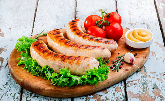 Cheesy Buffalo Chicken Wing Sausage Links