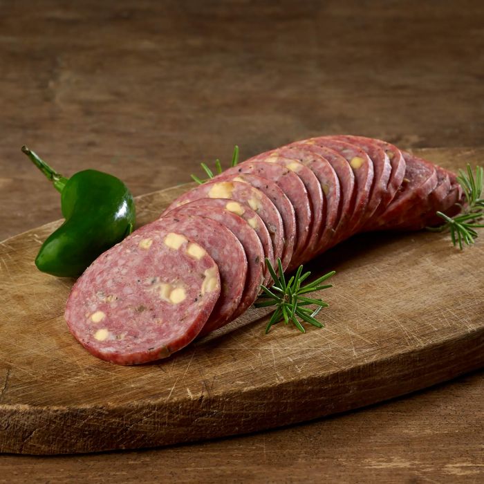 Jalapeno Cheddar Beef Summer Sausage