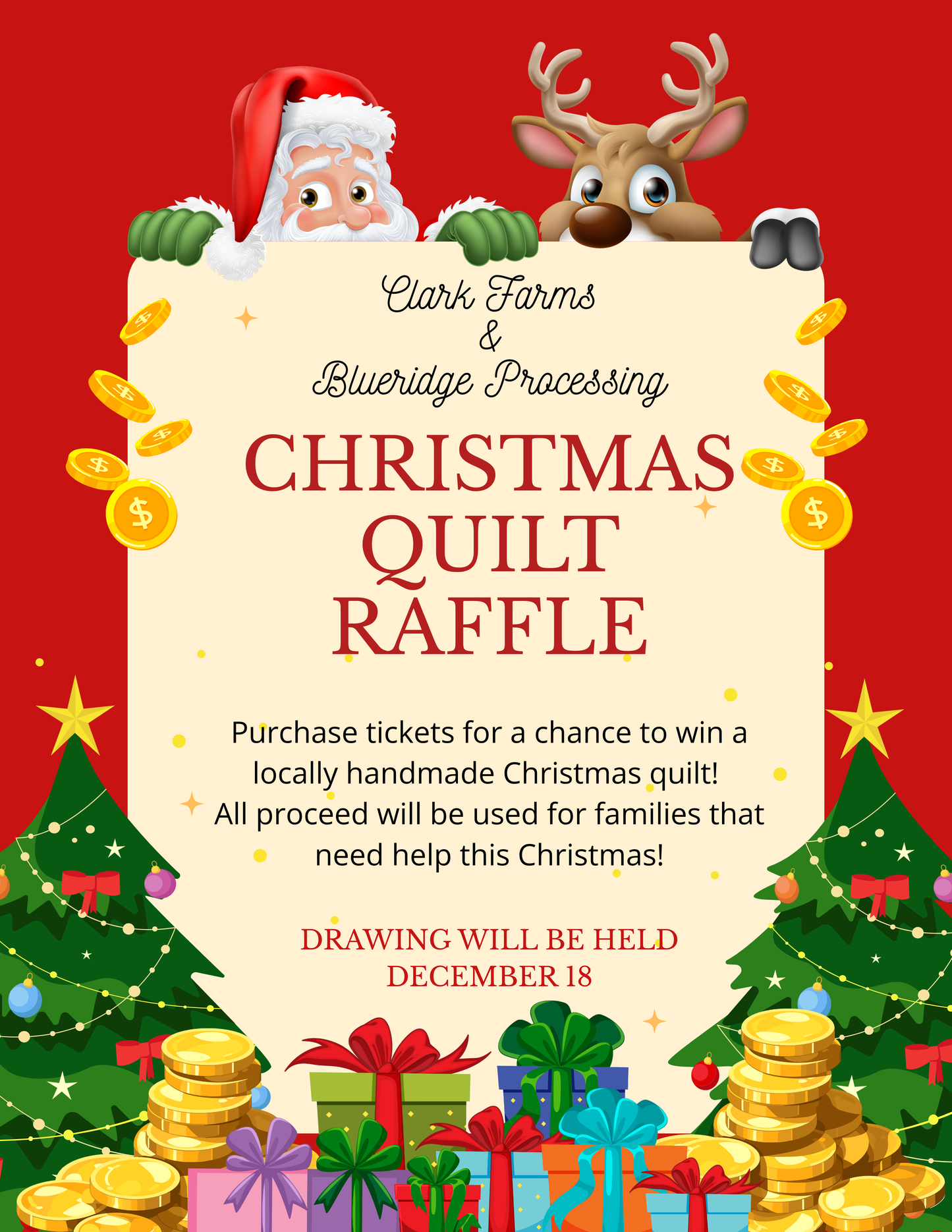 Christmas Quilt Raffle Tickets