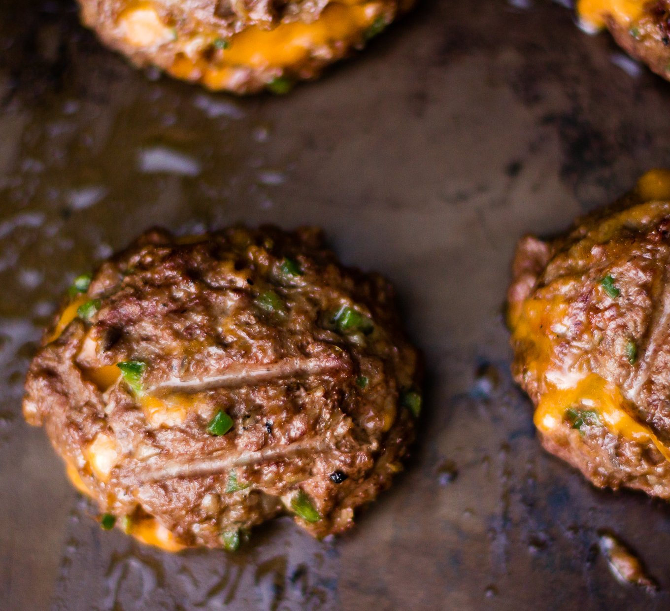 Jalapeno Cheddar Beef Burgers